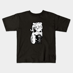 Anime Girl Wink - (No Text) Kids T-Shirt